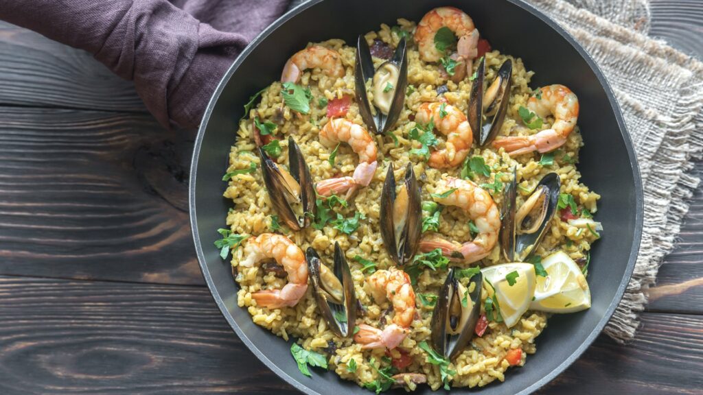 food calendar paella