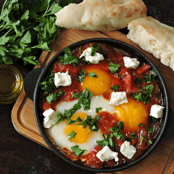 SHAKSHUKA WITH PITA