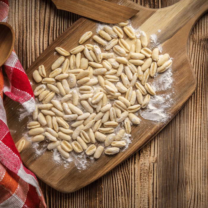 Cavatelli with Pesto Rockoly team building cooking classes