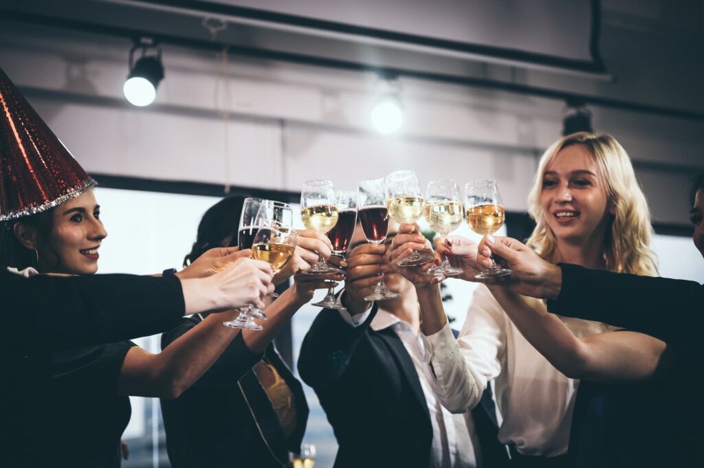Business people corporate event