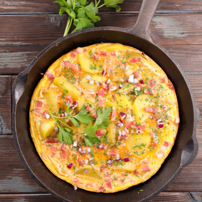 international woman day FRENCH OMELET AND GOUGERES